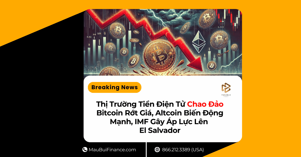 Thị Trường Tiền Điện Tử Chao Đảo: Bitcoin Rớt Giá, Altcoin Biến Động Mạnh, IMF Gây Áp Lực Lên El Salvador