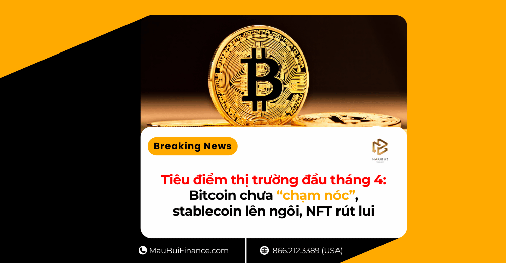 Tiêu điểm thị trường đầu tháng 4: Bitcoin chưa “chạm nóc”, stablecoin lên ngôi, NFT rút lui