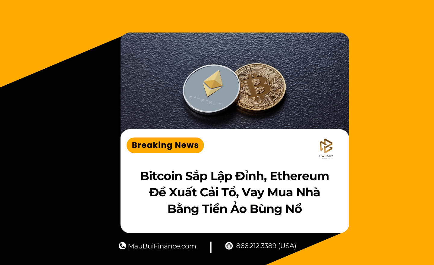 Bitcoin Sắp Lập Đỉnh, Ethereum Đề Xuất Cải Tổ, Vay Mua Nhà Bằng Tiền Ảo Bùng Nổ