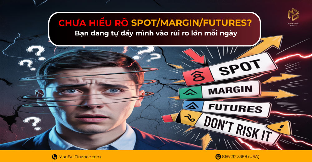 Người mới học trading tại Mỹ: Nếu bạn chưa hiểu rõ Spot, Margin, Futures – bạn đang tự đẩy mình vào rủi ro mỗi ngày!