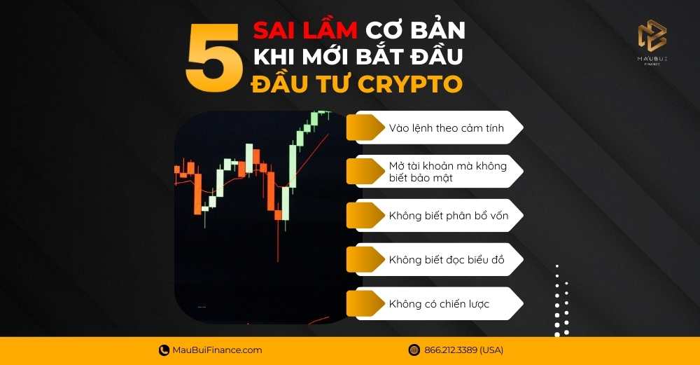 5 Sai Lầm Cơ Bản Khi Mới Bắt Đầu Đầu Tư Crypto – Ai Cũng Từng Mắc Phải!