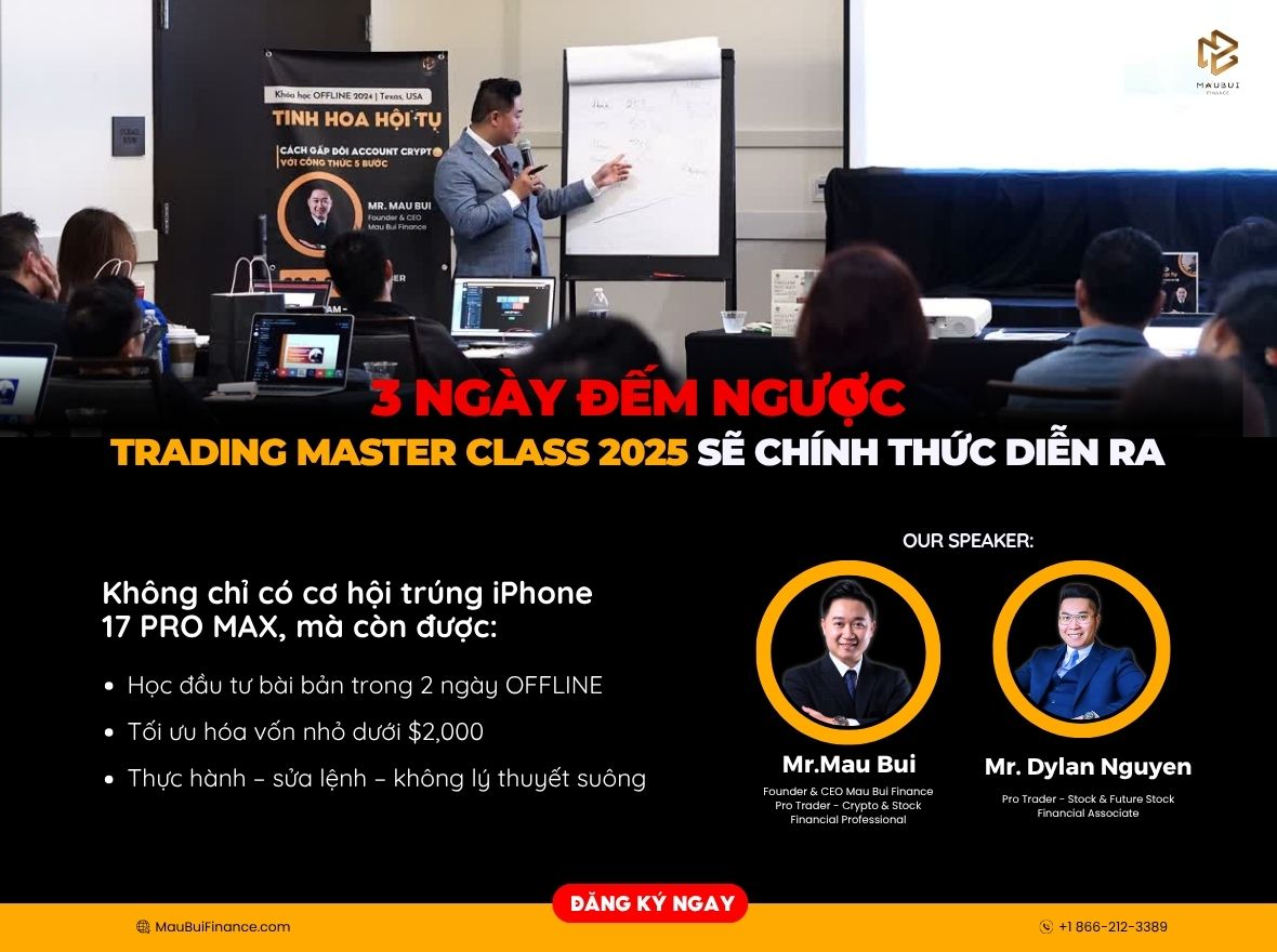Chỉ Còn 3 Ngày Nữa! Đừng Bỏ Lỡ Trading Masterclass 2025 – Sự Kiện Đầu Tư Lớn Nhất Năm