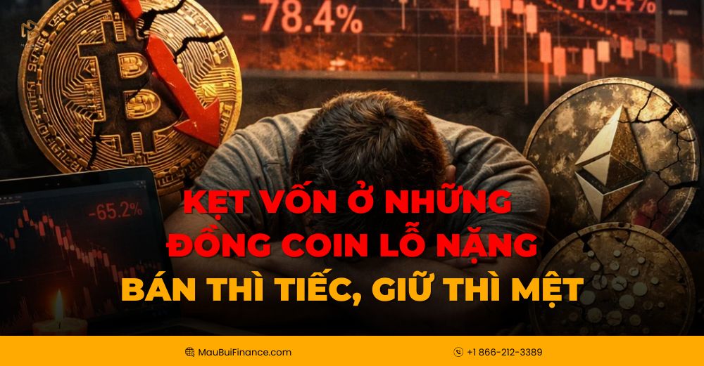 Kẹt Vốn Ở Những Đồng Coin Lỗ Nặng: Bán Thì Tiếc, Giữ Thì Mệt – Làm Sao Để Thoát?