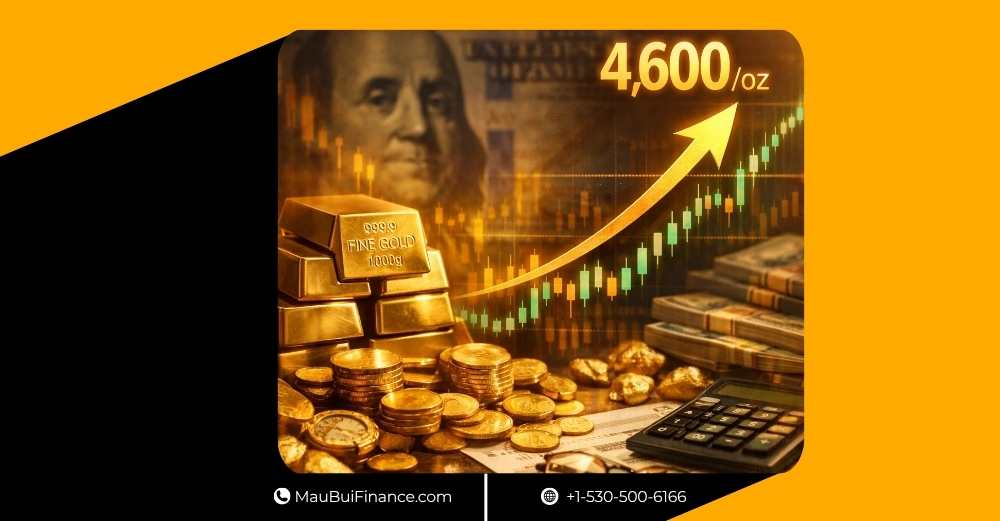 Vàng áp sát 4,600 USD, Bitcoin chật vật ở $70,000 và rủi ro $46,000 khi dầu nóng lên vì Iran