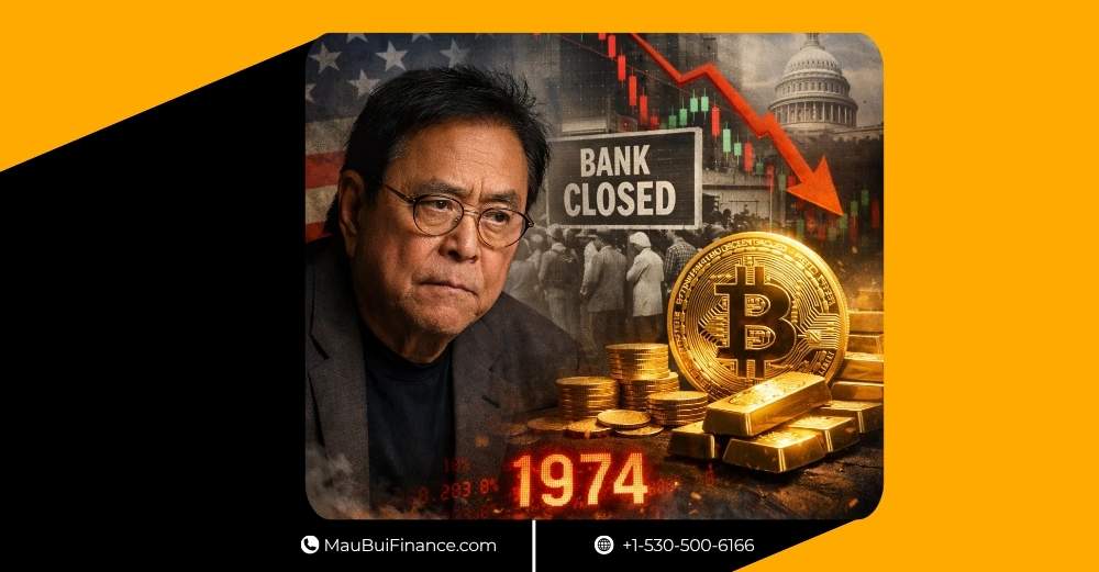 Robert Kiyosaki cảnh báo “kịch bản 1974” quay trở lại: Vì sao ông tiếp tục đặt cược vào Bitcoin, vàng và bạc?