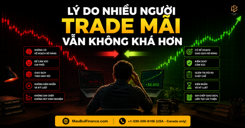 Lý do nhiều người trade mãi vẫn không khá hơn dù đã học rất nhiều