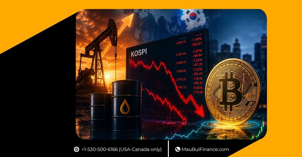 Dầu tăng mạnh, Kospi lao dốc, Bitcoin giữ mốc 60,000 USD