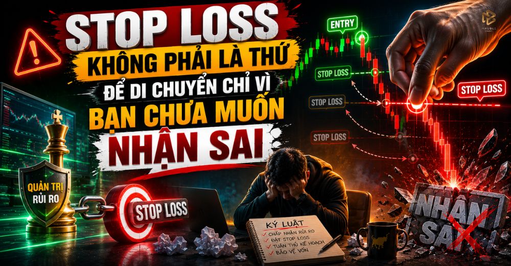 STOP LOSS KHÔNG PHẢI LÀ THỨ ĐỂ DI CHUYỂN CHỈ VÌ BẠN CHƯA MUỐN NHẬN SAI