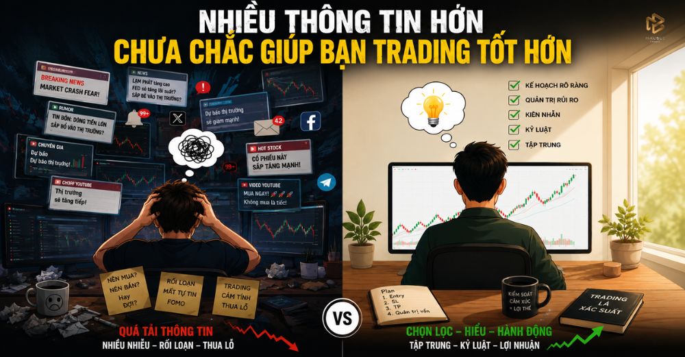 NHIỀU THÔNG TIN HƠN CHƯA CHẮC GIÚP BẠN TRADING TỐT HƠN