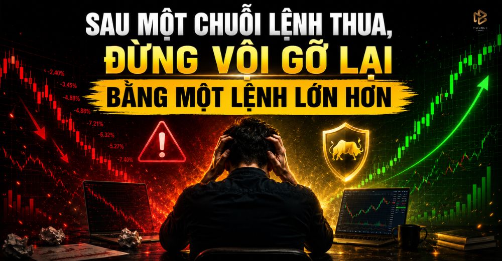 SAU MỘT CHUỖI LỆNH THUA, ĐỪNG VỘI GỠ LẠI BẰNG MỘT LỆNH LỚN HƠN