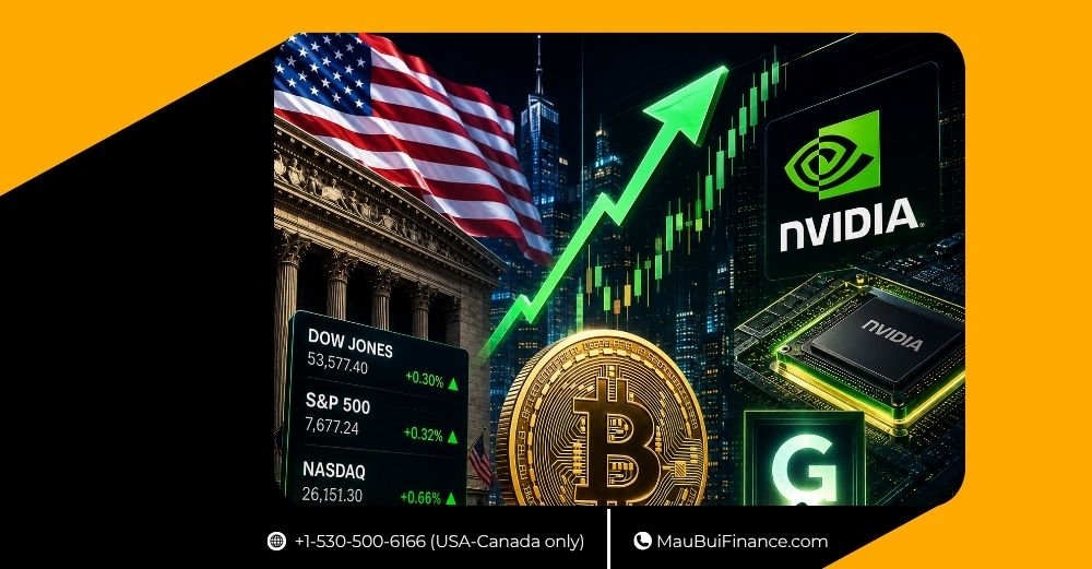 STOCKS MỸ PHỤC HỒI, BITCOIN VƯỢT $80,000 TRƯỚC GIỜ G CỦA NVIDIA