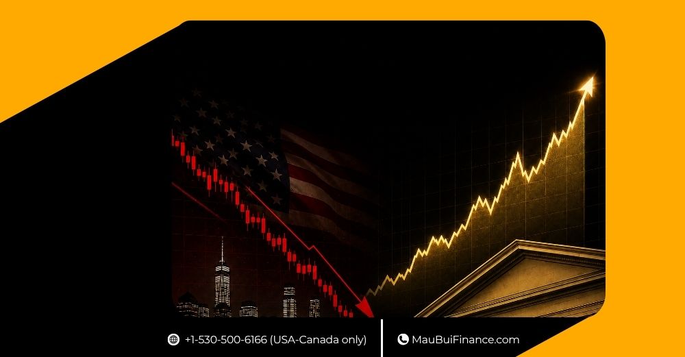STOCKS MỸ GIẢM, LỢI SUẤT 30 NĂM CHẠM ĐỈNH 19 NĂM